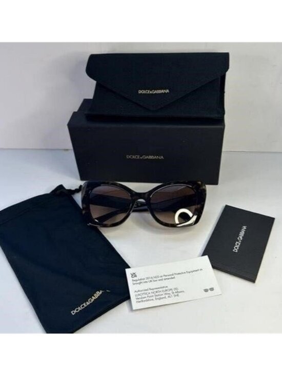 New Authentic Dolce & Gabbana DG 4405 502/13 tortoise Sunglasses , description : main image 7
